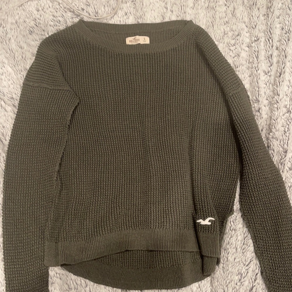 Navy green sweater